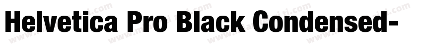 Helvetica Pro Black Condensed字体转换